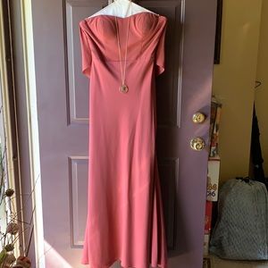 Jenny Yoo dusty rose full length dress